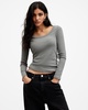 Rina Long Sleeve Scoop Neck T-Shirt