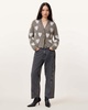 Amora Love Heart Jacquard Brushed Cardigan