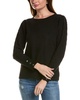 Anne Klein Women's Crew Neck with Diamond Stitch Sleeves