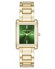 Women's Quartz Contemporary Green and Gold-Tone Alloy Metal Watch, 24mm