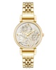 Women's Quartz Floral Gold-Tone Metal Alloy Watch, 30mm