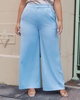 The Drop Women's Blue Bell High Waisted Wide Leg Pant by @frankietavares