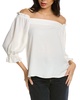Trina Turk Women's Loose Fit Off The Shoulder Long Sleeve