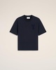 Navy Cotton Ami de Coeur Patch T-Shirt