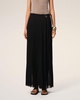 Black Long Pleated Skirt