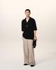 Black Short Sleeve Polo