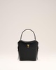 Black Leather Mini Paris Paris Bucket Bag