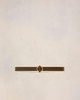 Brown Leather Ami Round Buckle Belt