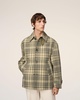 Beige Bounded Buttoned Jacket