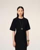 Black Godet Dress