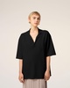 Black Short Sleeve Polo