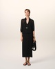 Black Pleated Midi Dress