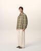 Beige Bounded Buttoned Jacket