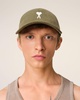 Green Cotton Ami de Coeur Embroidery Cap