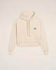 Beige Cotton Hoodie Ami Signature