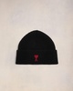 Black Wool Ami de Coeur Beanie