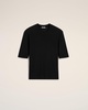 Black Cotton Short Sleeve T-Shirt