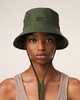 Green Water-repellent String Bucket Hat