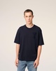 Navy Cotton Ami de Coeur Patch T-Shirt