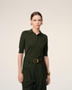 Green Wool Tonal Ami de Coeur Polo