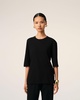 Black Cotton Short Sleeve T-Shirt