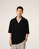 Black Short Sleeve Polo