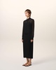 Black Pleated Midi Dress