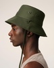 Green Water-repellent String Bucket Hat