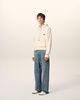 Beige Cotton Hoodie Ami Signature