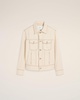 Beige Cotton Ami Paris Trucker Jacket