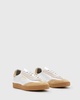 AllSaints Thelma sneakers in silver/pink