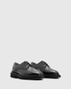 AllSaints escher leather derbys in black