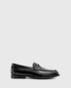 AllSaints Harmon leather loafers in black
