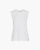 Classic Jersey Sleeveless Boy Tee - White