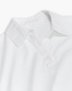 Heavyweight Jersey Mixed Media Short Sleeve Polo Vintage Wash - White