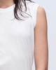 Classic Jersey Sleeveless Boy Tee - White