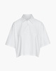 Heavyweight Jersey Mixed Media Short Sleeve Polo Vintage Wash - White