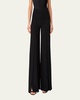 Felia Double Layer Wide-Leg Silk Pants