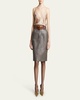 Satin Blouse with Lace Detail