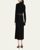 Piped A-Line Midi Shirtdress