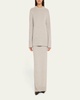 Crewneck Oversized Cashmere Tunic Sweater