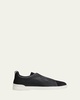 Men's Triple Stitch Leather and Suede Sneakers