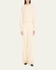 Miro Boxy Cashmere Crewneck Sweater