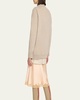 Jabari Mock-Neck Oversized Cashmere Sweater