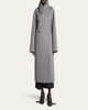 Double-Breasted Cashmere-Blend Coat