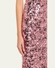 Farah Strapless Sequin Column Gown