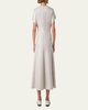 Sequined Viscose-Linen A-Line Midi Dress