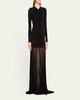 Fawn Ruched Column Gown