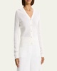 Mini Pointelle Stitch Crepe Cardigan