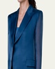 Teodore Silk Gauze Oversize Blazer Jacket